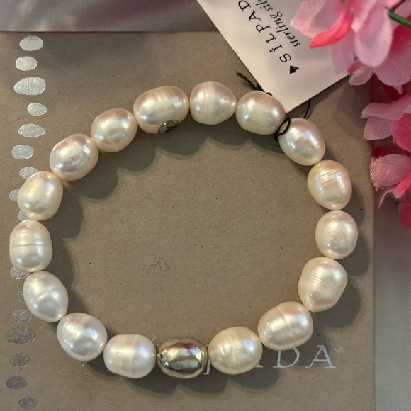 Silpada SHINE ON PEARL Stretch Bracelet B2894 - Picture 4 of 13